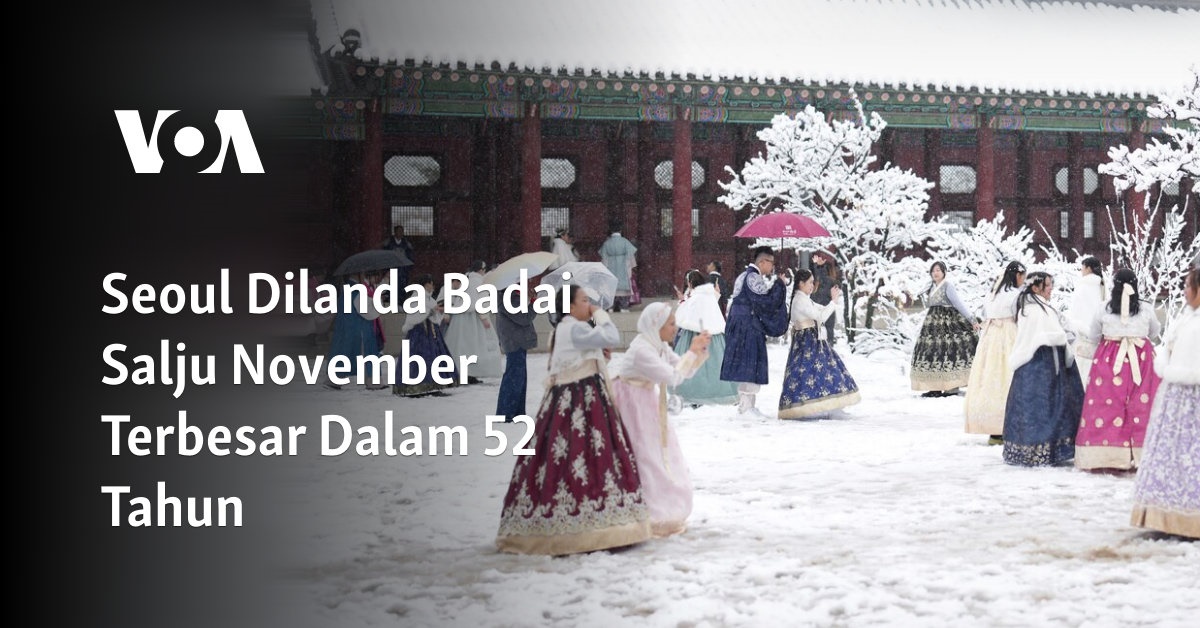 Badai Salju November Terbesar di Seoul dalam 52 Tahun