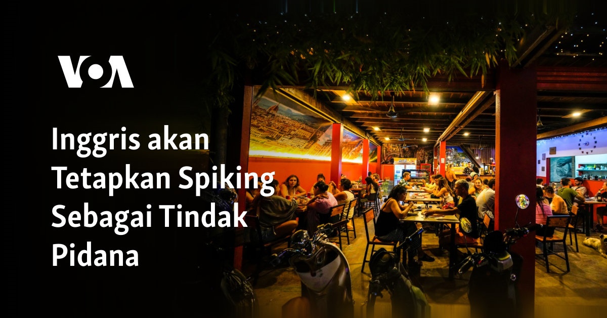 "Indonesia Akan Menetapkan Spiking Sebagai Kejahatan"