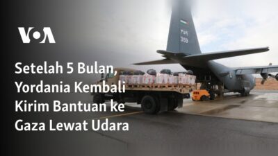 Yordania Kembali Bantu Gaza Setelah 5 Bulan Melalui Jalur Udara