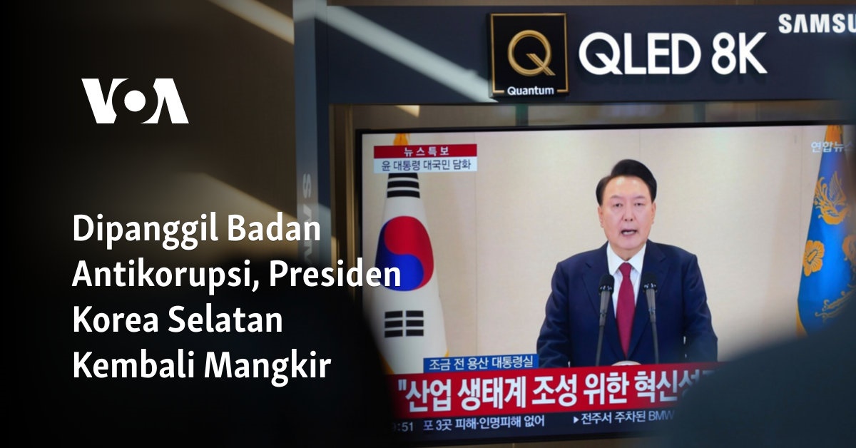 Presiden Korea Selatan Absen saat Dipanggil Badan Antikorupsi