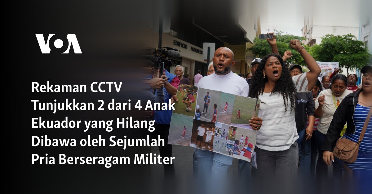 Rekaman CCTV Menunjukkan Penculikan 2 dari 4 Anak Ekuador oleh Orang-orang Berpakaian Militer