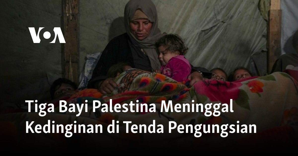 Tragedi Kematian Bayi Palestina karena Kedinginan di Tenda Pengungsian