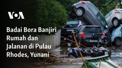 "Bencana Terburuk: Banjir di Rumah dan Jalan di Pulau Rhodes, Yunani"