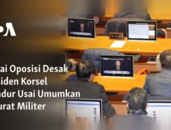 Partai Oposisi Mendesak Presiden Korsel Mengundurkan Diri Setelah Menetapkan Darurat Militer