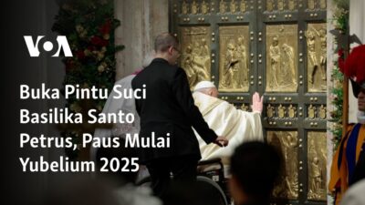 Paus Mulai Merayakan Yubelium 2025 di Basilika Santo Petrus