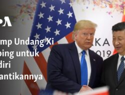 Trump Mengundang Xi Jinping untuk Menghadiri Pelantikannya