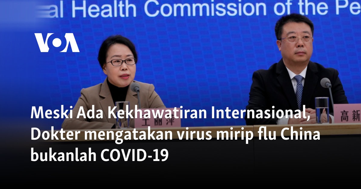 Dokter: Virus Flu China Berbeda dengan COVID-19