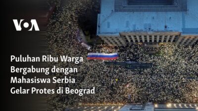 Ribuan Warga Gabung Mahasiswa Serbia Protes di Beograd