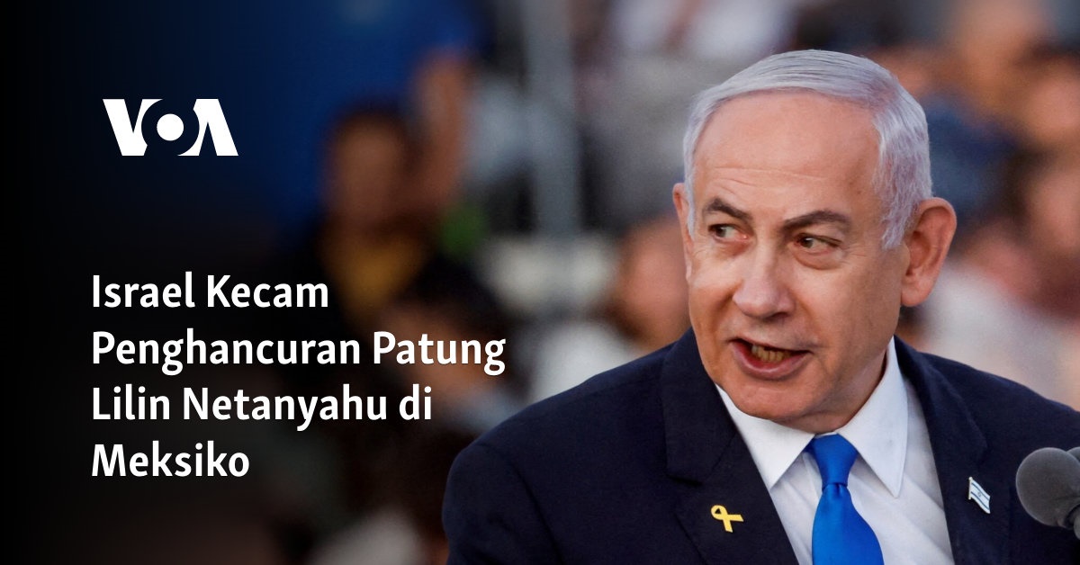 Protes Israel Terhadap Penghancuran Patung Lilin Netanyahu di Meksiko