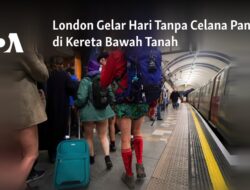 London Merayakan Hari Tanpa Celana di Kereta Bawah Tanah